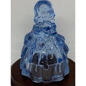 Boyd Glass Shear Blue Colonial Lady Figurine